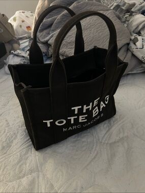Marc Jacobs Black Canvas Logo Tote
